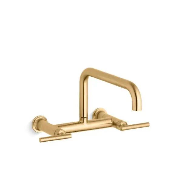 Kohler 7549-4-2MB Purist Two Handle Bridge Kitchen Faucet