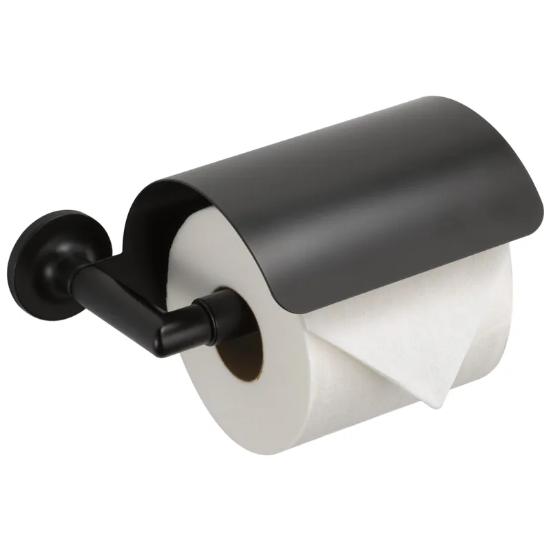 Brizo 695075-BL Odin Wall Mount Toilet Tissue Holder in Matte Black