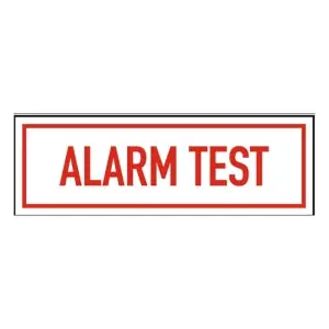 Fire Protection 02-018 6 x 2 Alarm Test Sprinkler Id Sign