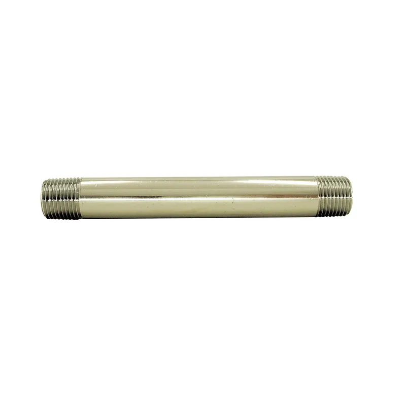 Braxton Harris Company TBN12-212CP 1/2 inches MPT x 2 inches Threaded Brass Nipple
