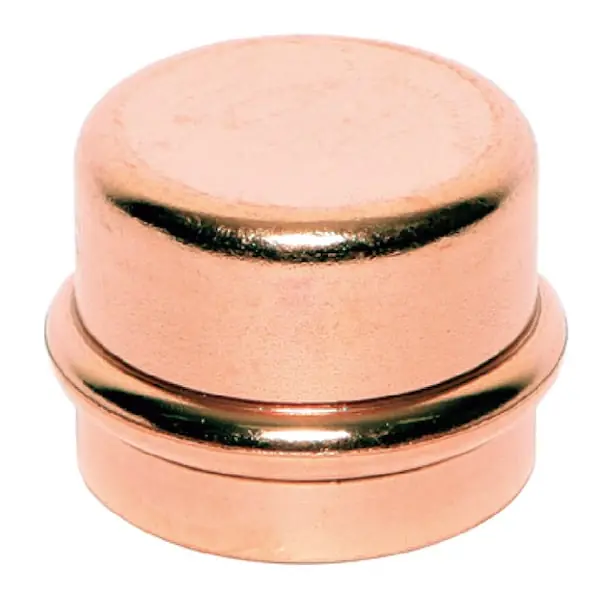 Legend Valve 450-486P Cap, 1-1/4 in Press, Copper