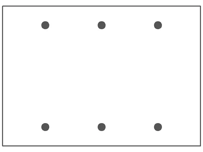 Mulberry Metal Products 97153 Blank Wall Plate Standard 3 Gangs 6-3/8 in W x 4-1/2 in H Size