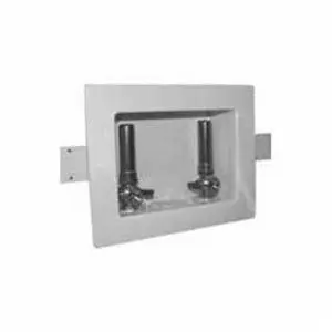 Specialty Products OB-1211-RK Hitter® Unassembled Washing Machine Outlet Box Less Faceplate With MNPT Valves, Plastic Body