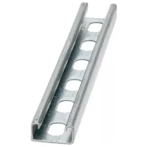Eaton B-Line 78101125730 Channel, 14 Gauge 10 feet Pre-Galvanized Slot Holes 9/16 inches x 7/8 inches on 2 inches