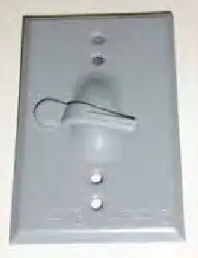 Mulberry Metal Products 30482 Weatherproof Cover 1-Pole Switch Cover Aluminum
