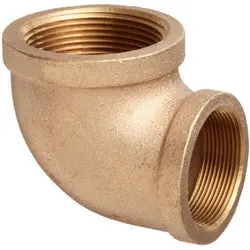 Macomb Group 10005015BRTR90I 1 x 1/2 150 Brass Thrd 90 Red Ell Global