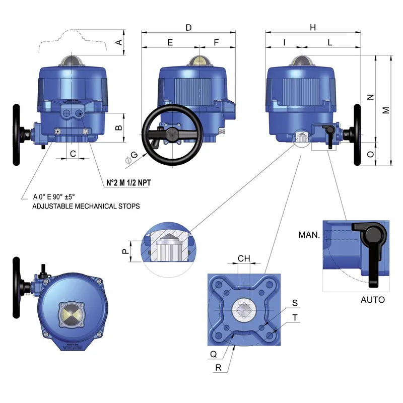 Bonomi North America VB190M Electric Actuator