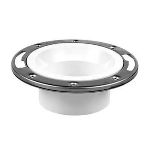 Macomb Group D812422 4 x 3 Pvc-dwv Spig Adj Closet Flange