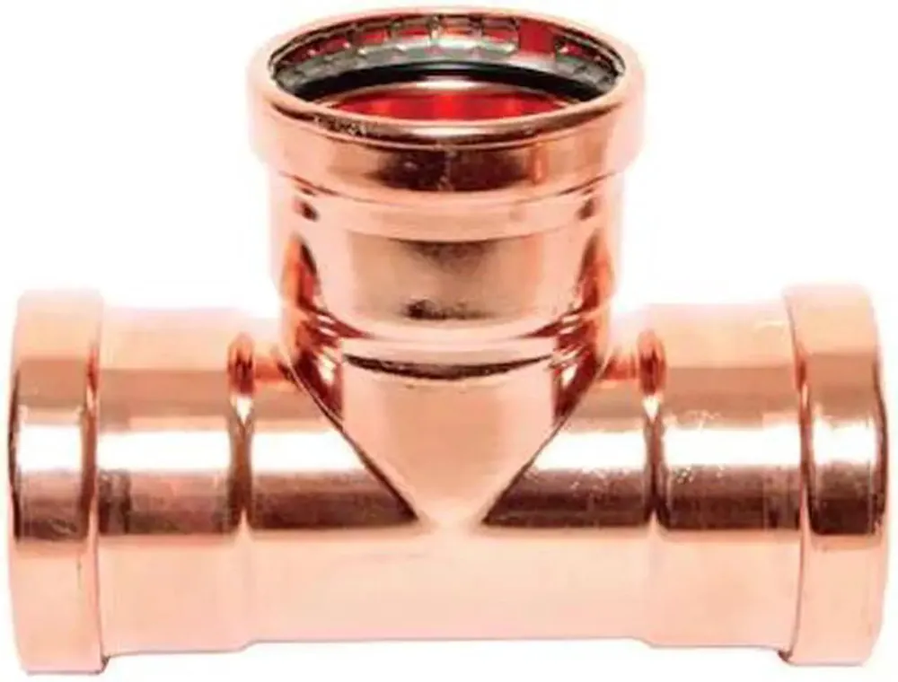 Legend Valve 450-160P LegendPress Tee, 3 in Press x 3 in Press x Press, Copper