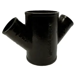 Charlotte Pipe NH 00021 1400 Double 1/8 Wye-Branch Bend 4 x 3 in
