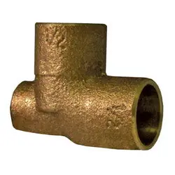 Macomb Group 10037850 1/2 x 1/8 x 3/4 Cast Copper Baseboard Red Tee