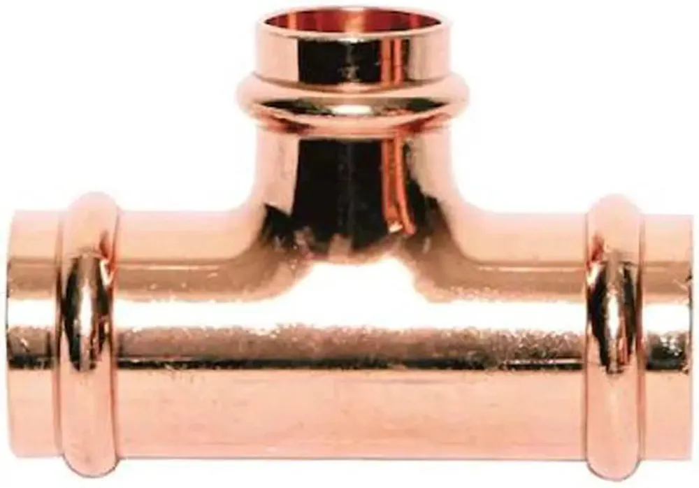 Legend Valve 450-218P LegendPress® Reducing Tee 1-1/2 in Press x 1-1/2 in Press x 1/2 in Press