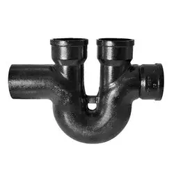 Tyler Pipe 004745 6 - 4 Sv Run Trap W/Double Hub Vent