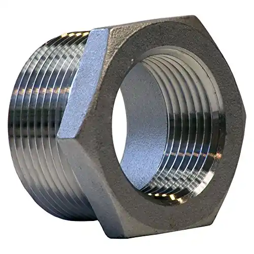 Merit Brass K414-2004 Stainless Steel 304 Cast Pipe Fitting Hex Bushing Class 150 (Pack of 25)