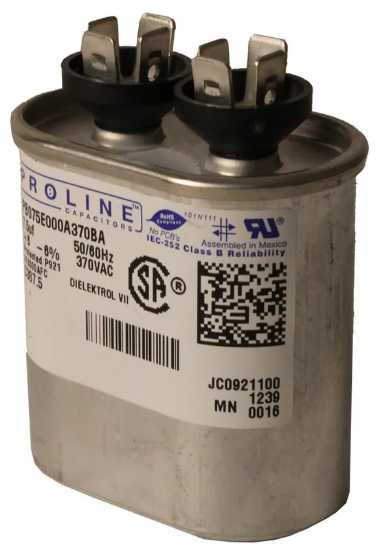 Fasco C3S6 6 Mfd/370-volt Proline Single Microfarad Capacitor with 1.25-Inch Base Size and 2.12-Inch Case Height