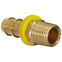 Macomb Group BPN66 3/4 x 3/4 Brass Push-On Male Hose Barb