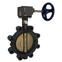 Nibco NLG100L LD-2000 Series 8 in. Ductile Iron EPDM Locking Lever Handle Butterfly Valve