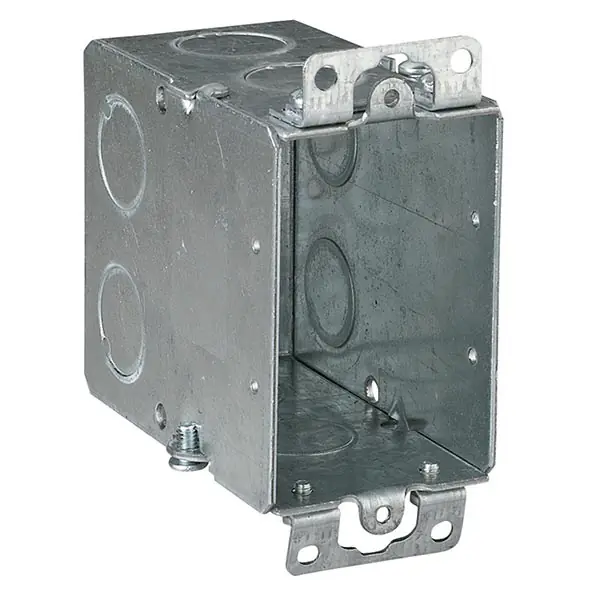 Abb CY-1/2 gangable switch box steel 18 cu-in capacity