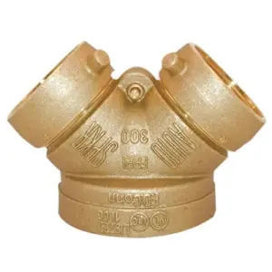 Fire Protection 09-012 4 x 2-1/2 x 2-1/2 FDC Single Clapper Siamese