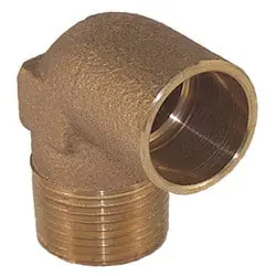 Macomb Group 10035367 1/2 x 3/4 Cast C x MPT 90 Red Ell