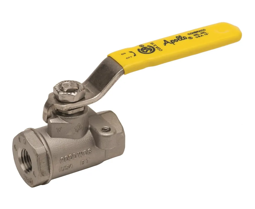 Conbraco 76-102-14A 3/8 SS Thrd Ball Valve W/Mtg Pad