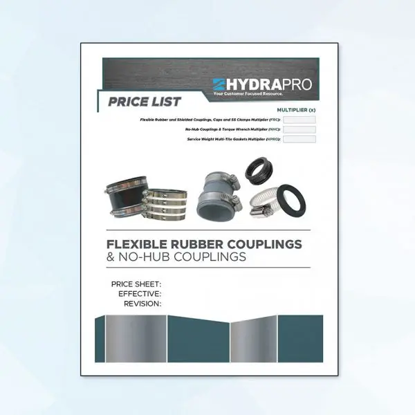 Sunbelt Marketing H99921 Flexible Rubber & No-Hub Couplings
