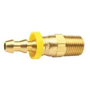 Macomb Group 271-0404 1/4 Brass Push-On Swivel Male Hose Barb