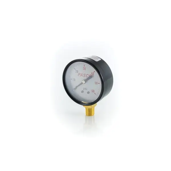 Pasco 1740A Pressure Gauge, 60 PSI, 2-1/2 inches Dial