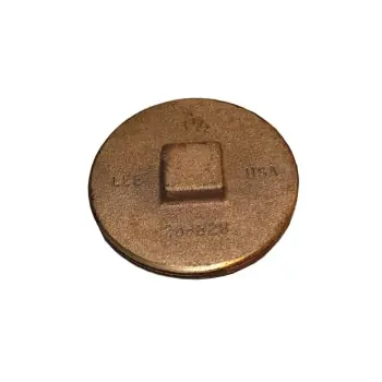 Tyler Pipe 021599 Type A Brass C/O Plug Low Sq Hd