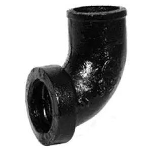 Charlotte Pipe NH 00004A 0800 Tapped 1/4 DWV Pipe Bend