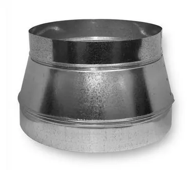 Southwark Metal 120858 12 x 8 in. 26 Gauge Galvanized Steel Spiral Tapered Reducer