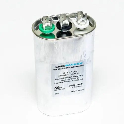 Supco LCD50+5X440 Dual Run Capacitor 50 + 5 uf 370/440 Volts