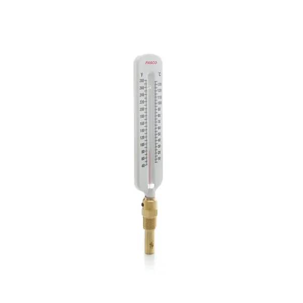 Pasco 1445 10-1/2 inches x 1-13/16 inches Thermometer, 40 to 280 Deg F