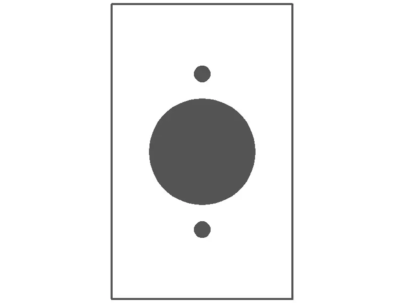 Mulberry Metal Products 97111 Receptacle Wall Plate Standard 1 Gang 1 Ports 2-3/4 in W x 4-1/2 in H Size