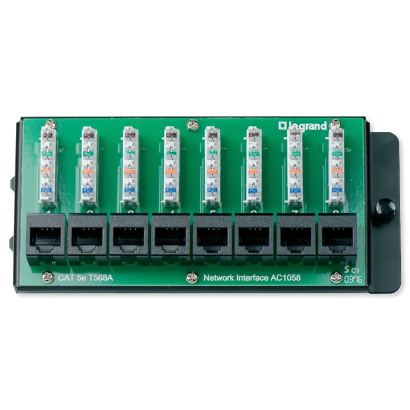 On Q Solutions AC1058 8-Port Cat 5e Network Interface Module