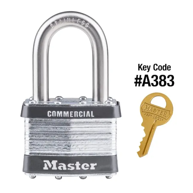 Master Lock 5KALF-A383 4 Pin Tumbler Padlock Keyed Alike