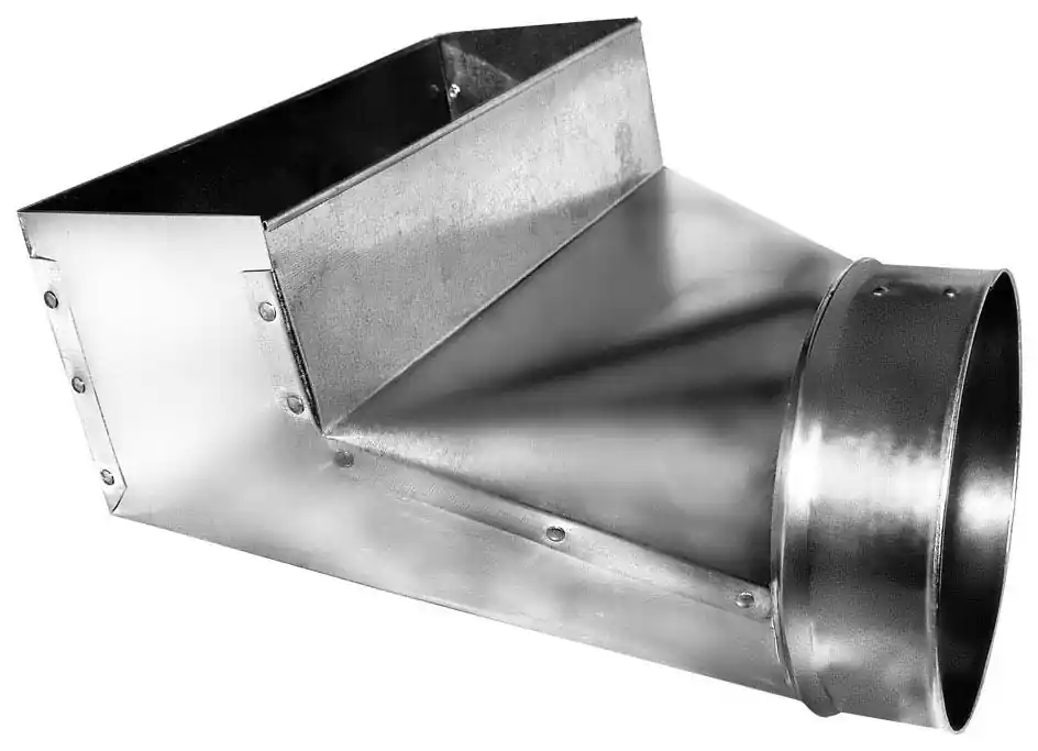 Gray Metal Products 24R6107 24R - 6 inchesx10 inchesx7 inches 90 Degree Register Boot - 113R