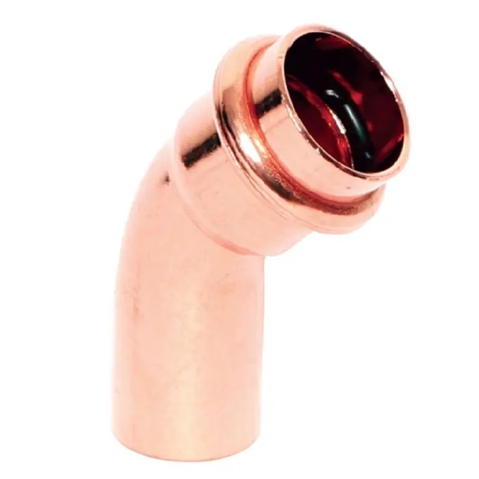 Legend Valve 450-065P LegendPress® 90 deg Street Elbow, 1 in Press x 1 in Fitting, Copper