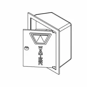 Woodford B24BX W/Flat Door Box Wall Fct