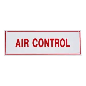 Fire Protection 02-006 6 x 2 Air Control Id Sign