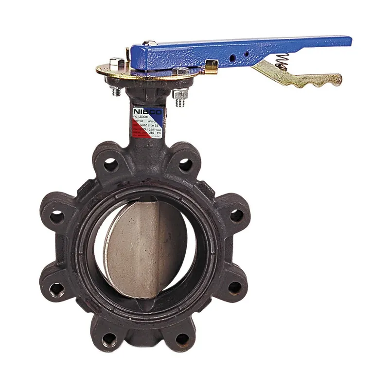 Nibco NLG100K LD-2000 Series 6 in. Ductile Iron EPDM Locking Lever Handle Butterfly Valve