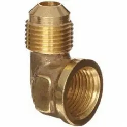 Macomb Group 050037BRFLF90 1/2 OD X 3/8 FPT Brass Flare 90 Ell