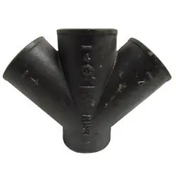 Tyler Pipe 008590 5 x 4 in. No Hub Cast Iron Reducing Double Wye