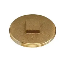 Tyler Pipe 021643 8 Type A Brass C/O Plug Low Sq Hd