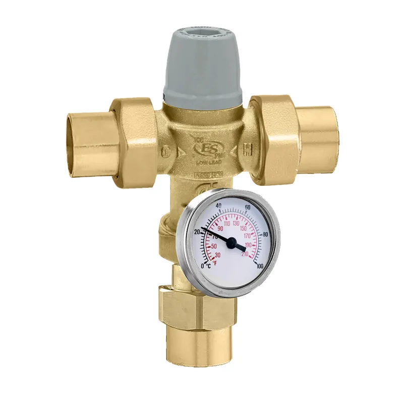 Caleffi 521349A 1/2 Sweat Anti-Scald Mixing Valve