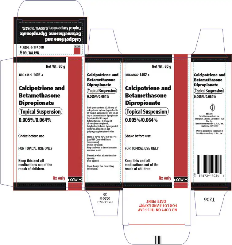 PPG 51672 Calcipotriene and Betamethasone Dipropionate Topical Suspension