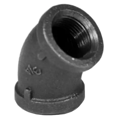 Legend Valve 350-022 3/8 Inches Black 45 Elbow