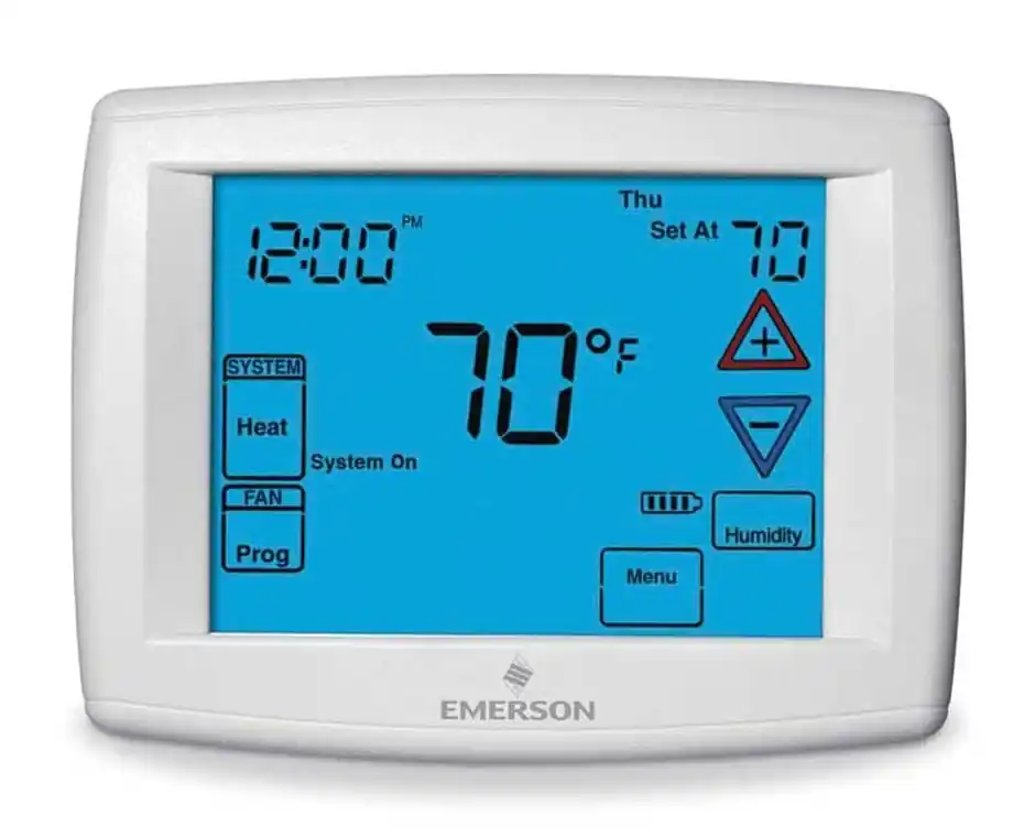 Rheem 1F95-1291 90 Series Blue Touchscreen Thermostat with Humidity Control