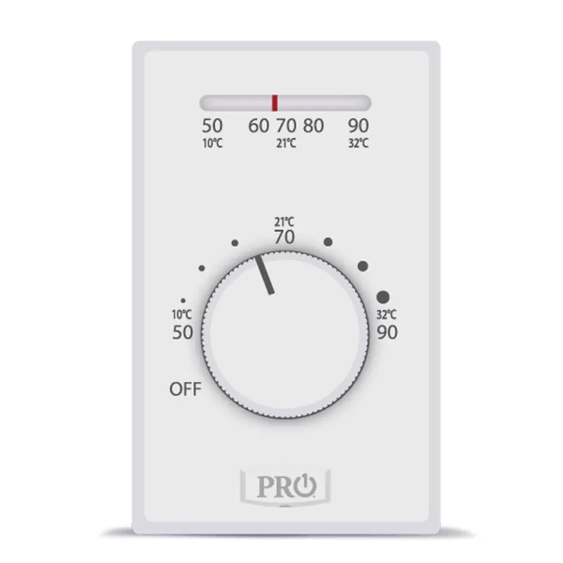 Rhem T501ML4-1PK Mechanical Non-Programmable Thermostat - Heat Only - 4-Wire Electric Heat