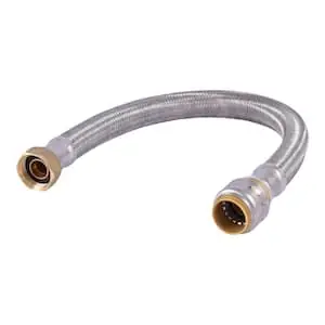 Reliance Worldwide Corporation UR3088FX18BV Sharkbite Max Ball Valve Water Heater Connector 3/4 in x 3/4 in 18 in